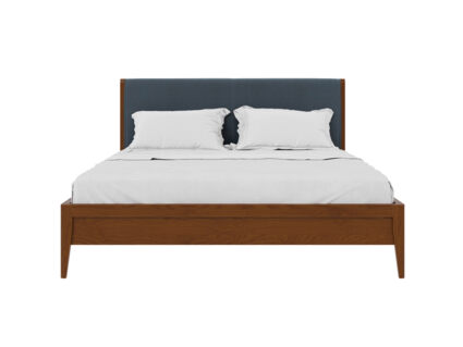 Кровать Rivi Ruby Wood Орех светлый/Рогожка Step 7 253