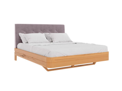 Кровать Rivi Charm Бук натуральный/микрофлок Sakura 10 253