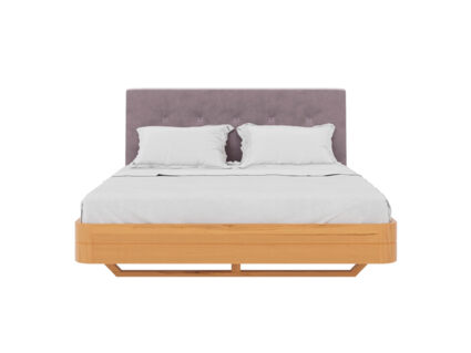 Кровать Rivi Charm Бук натуральный/микрофлок Sakura 10 253