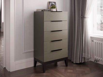 Комод Rivi Goodman (узкий) Серый графит/венге 1505